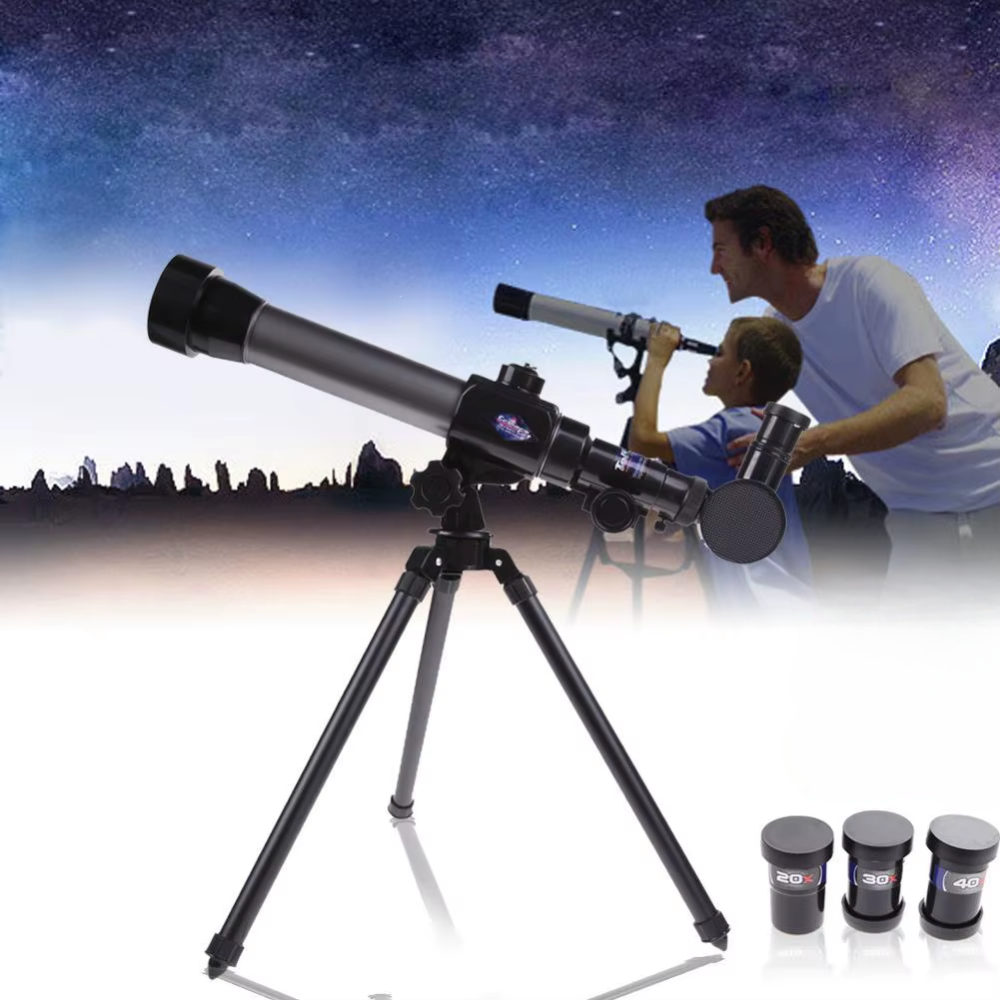 Le Cosmodôme – Télescope astronomique 20x–40x pour enfants avec trépied stable et visée facile