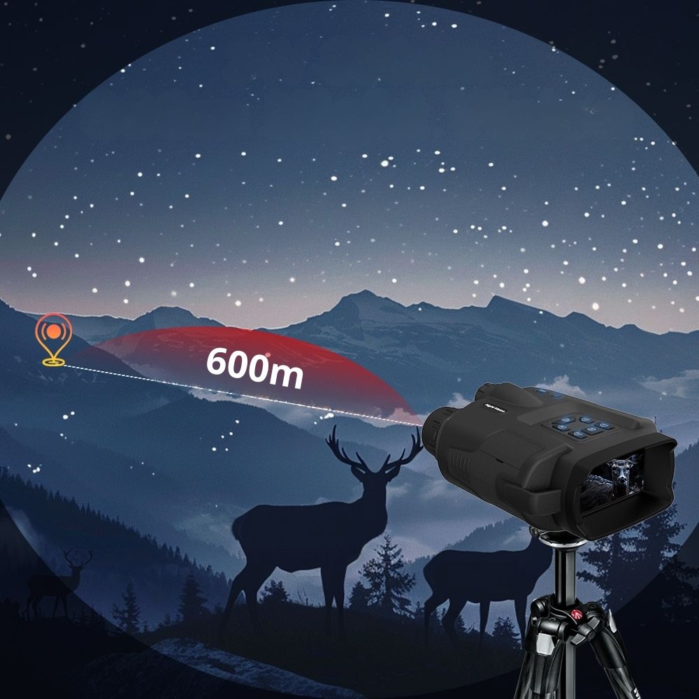 NightHunter Ultra 4K – Jumelles à vision nocturne infrarouge pour observer la faune dans le noir total