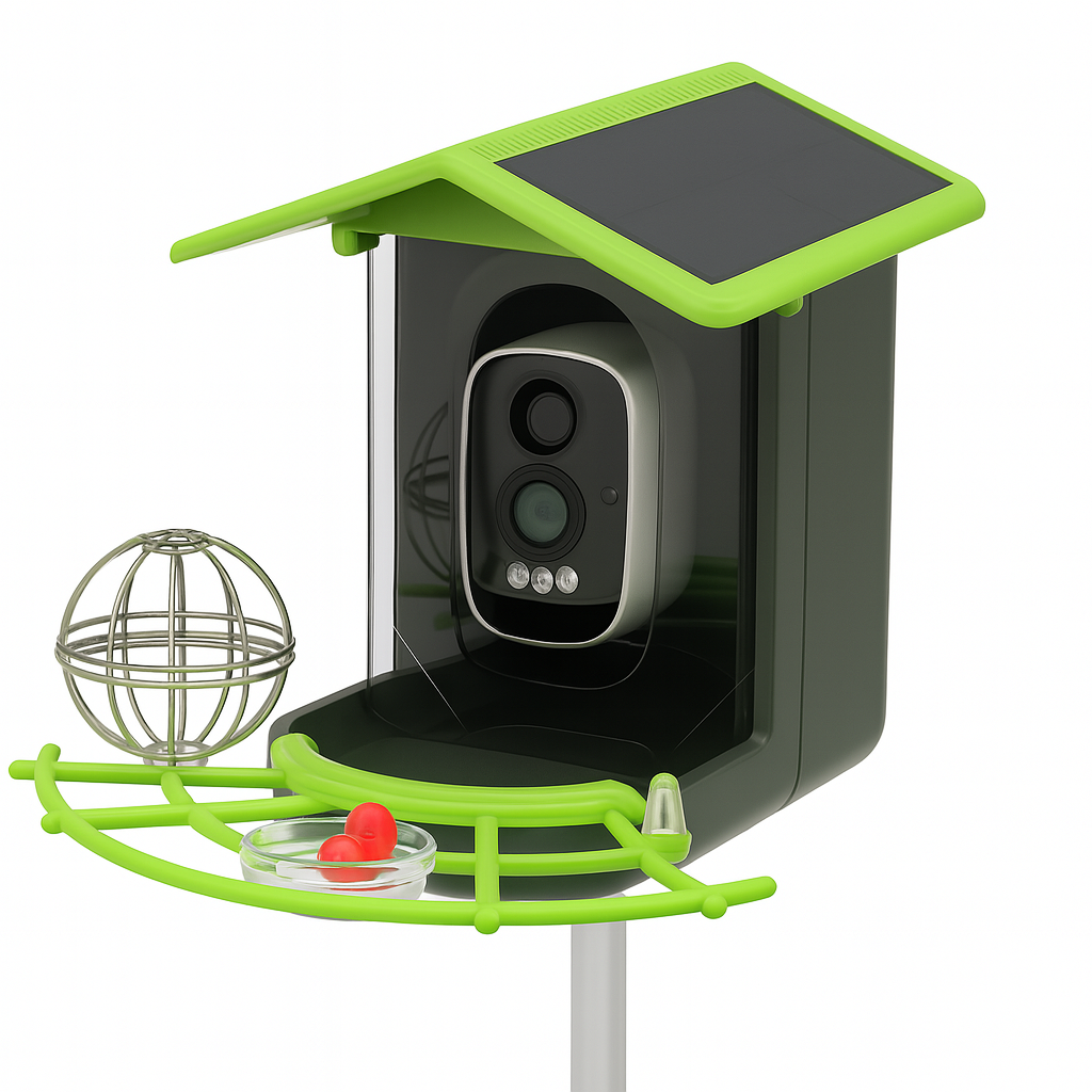 NaturaScope VisionAir – Mangeoire connectée HD avec caméra et reconnaissance intelligente des oiseaux