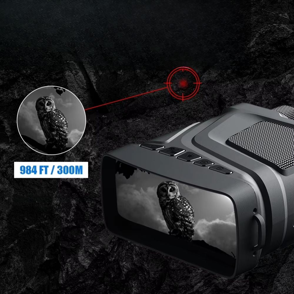 NoctuX 300 – Jumelles, lunettes et caméra vision nocturne HD pour percer l’obscurité à 300 mètres