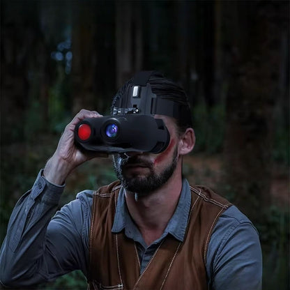 NIGHTWOLF VISION™ – Jumelles, lunettes et caméra à vision nocturne avec fixation tête et portée 300 m dans l’obscurité totale