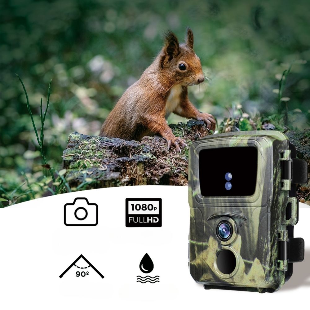 NaturaScope MiniCam Stealth – Caméra de chasse HD 20MP & piège photo ultra-compact avec vision nocturne et autonomie XXL