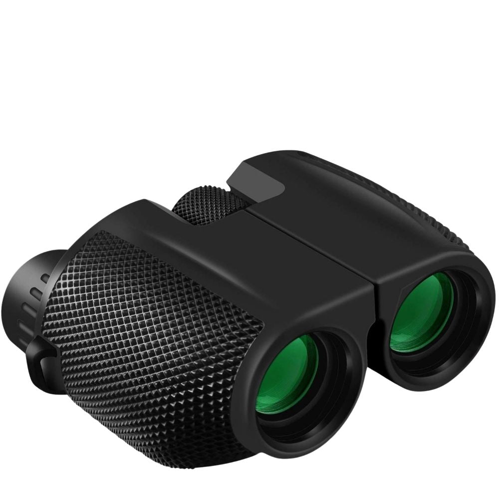 NOMADIS Jumelles compactes puissantes 10x25 pour enfants et adultes débutants, idéales pour la nature et les balades