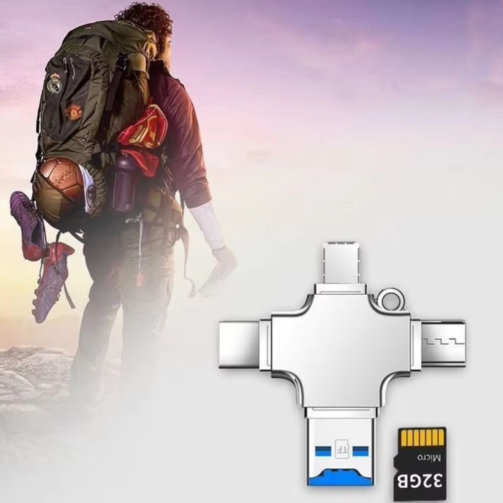 FLOWPLUG™ – Lecteur de Carte 4-en-1 Universel Ultra Compact