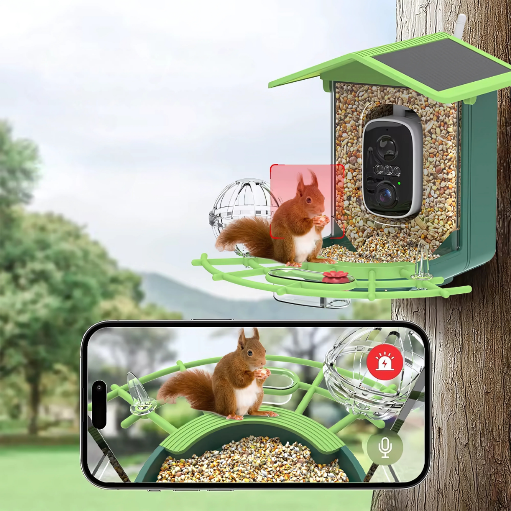 NaturaScope VisionAir™ – Mangeoire connectée HD avec caméra et reconnaissance intelligente des oiseaux
