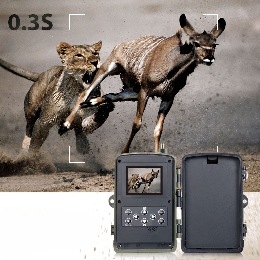 NaturaScope EnduroVision – Caméra de chasse autonome & piège photo Full HD 1080p 5000mAh avec vision nocturne longue portée
