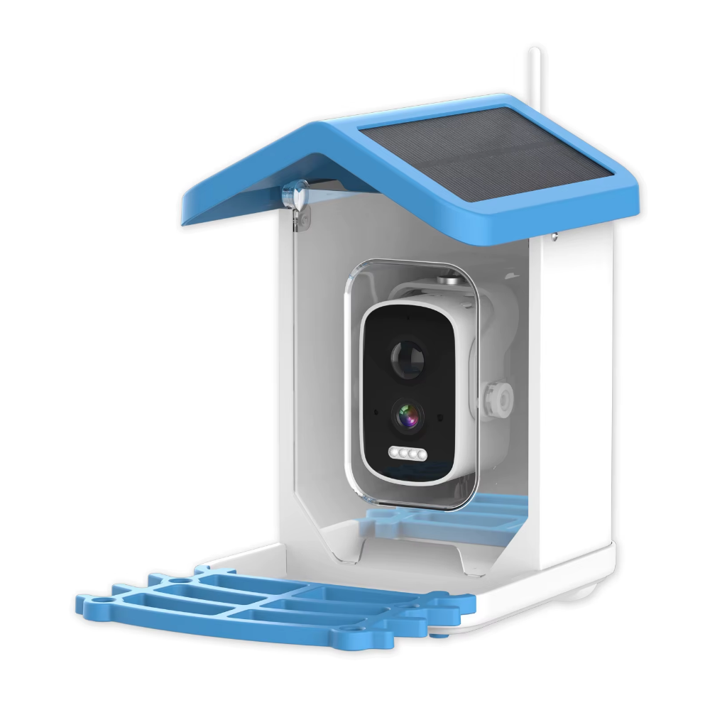 NaturaScope BirdNest™ – Mangeoire connectée avec caméra IA, vision nocturne et détection d’oiseaux en temps réel