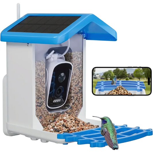NaturaScope BirdNest™ – Mangeoire connectée avec caméra IA, vision nocturne et détection d’oiseaux en temps réel
