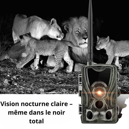 NaturaScope EnduroVision – Caméra de chasse autonome & piège photo Full HD 1080p 5000mAh avec vision nocturne longue portée