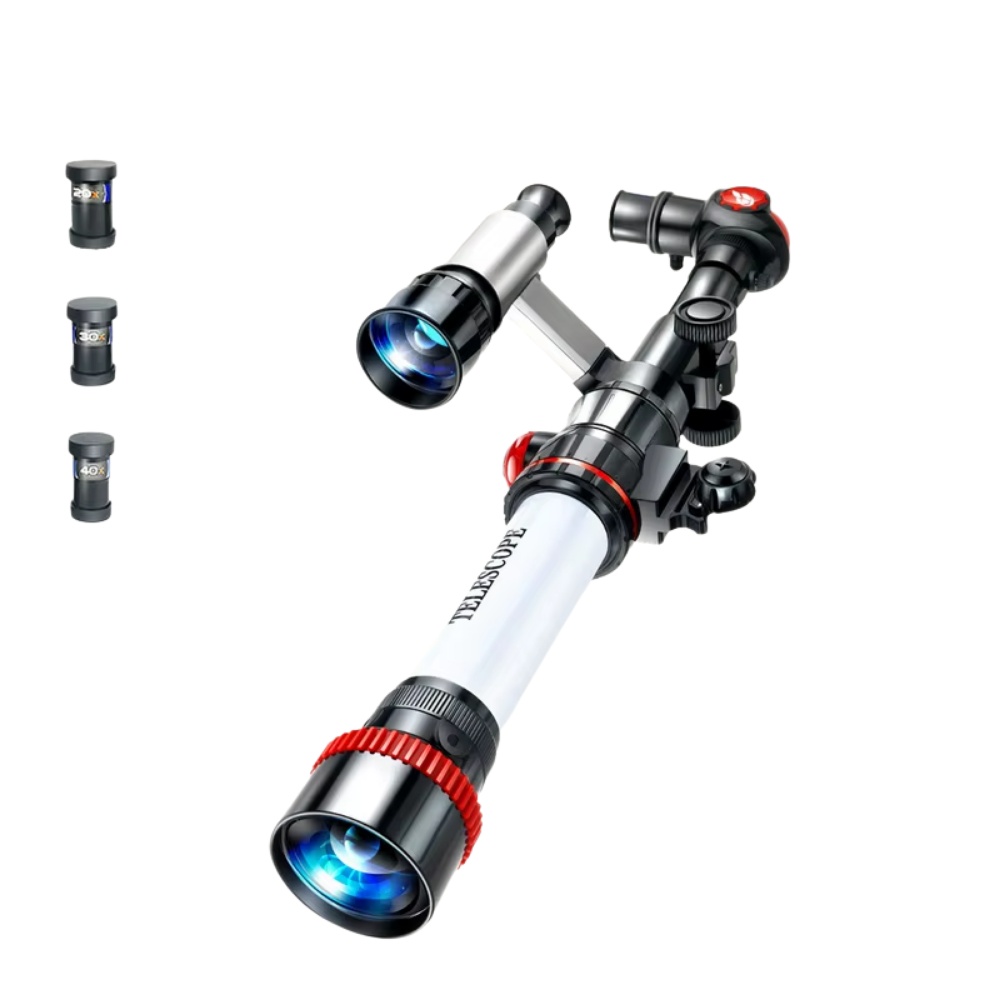 MiniScope Explorer™ – Télescope compact pour enfants avec trépied stable et observation lunaire facile