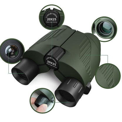 TRAILHAWK™ – Jumelles compactes puissantes 20x25 HD pour randonnée, voyage et observation précise en pleine nature
