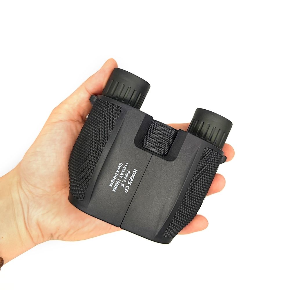 NOMADIS Jumelles compactes puissantes 10x25 pour enfants et adultes débutants, idéales pour la nature et les balades