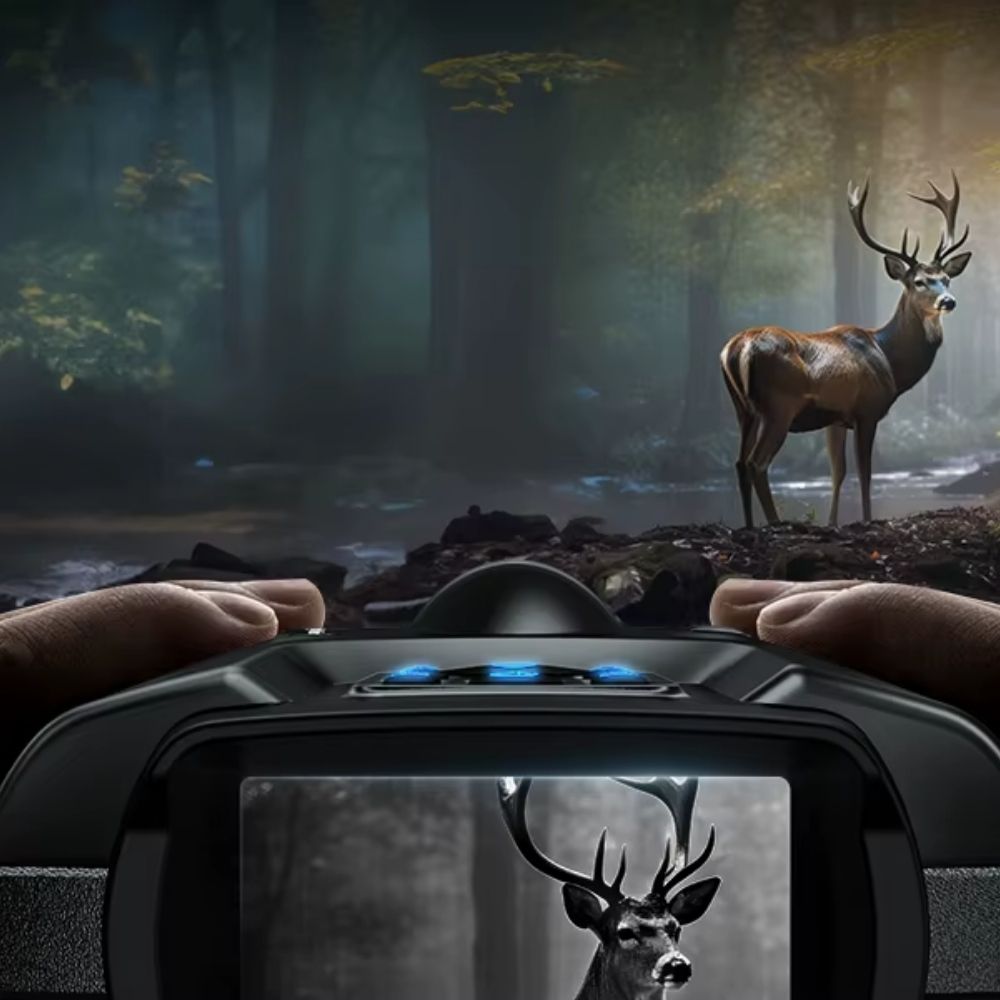 NightHunter Ultra 4K – Jumelles, lunettes et caméra à vision nocturne infrarouge pour observer la faune dans le noir total
