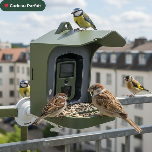 NaturaScope WildNest – Mangeoire avec caméra autonome et détection instantanée des oiseaux