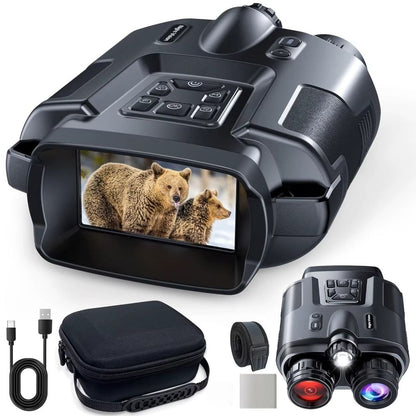 NightHunter Ultra 4K – Jumelles, lunettes et caméra à vision nocturne infrarouge pour observer la faune dans le noir total