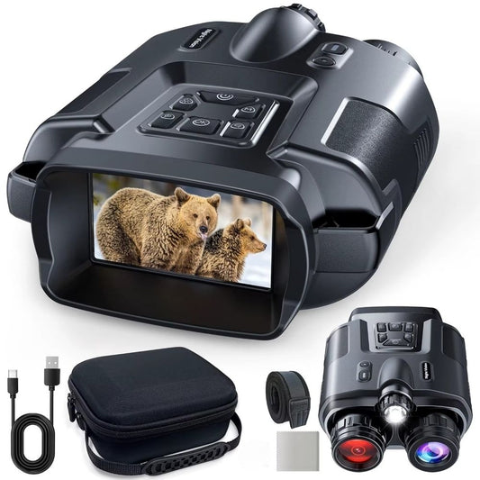 NightHunter Ultra 4K – Jumelles, lunettes et caméra à vision nocturne infrarouge pour observer la faune dans le noir total