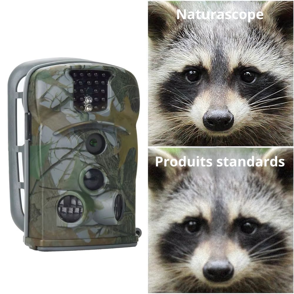 NaturaScope EcoTrailView – Caméra de chasse HD 1080P & piège photo grand angle IP66