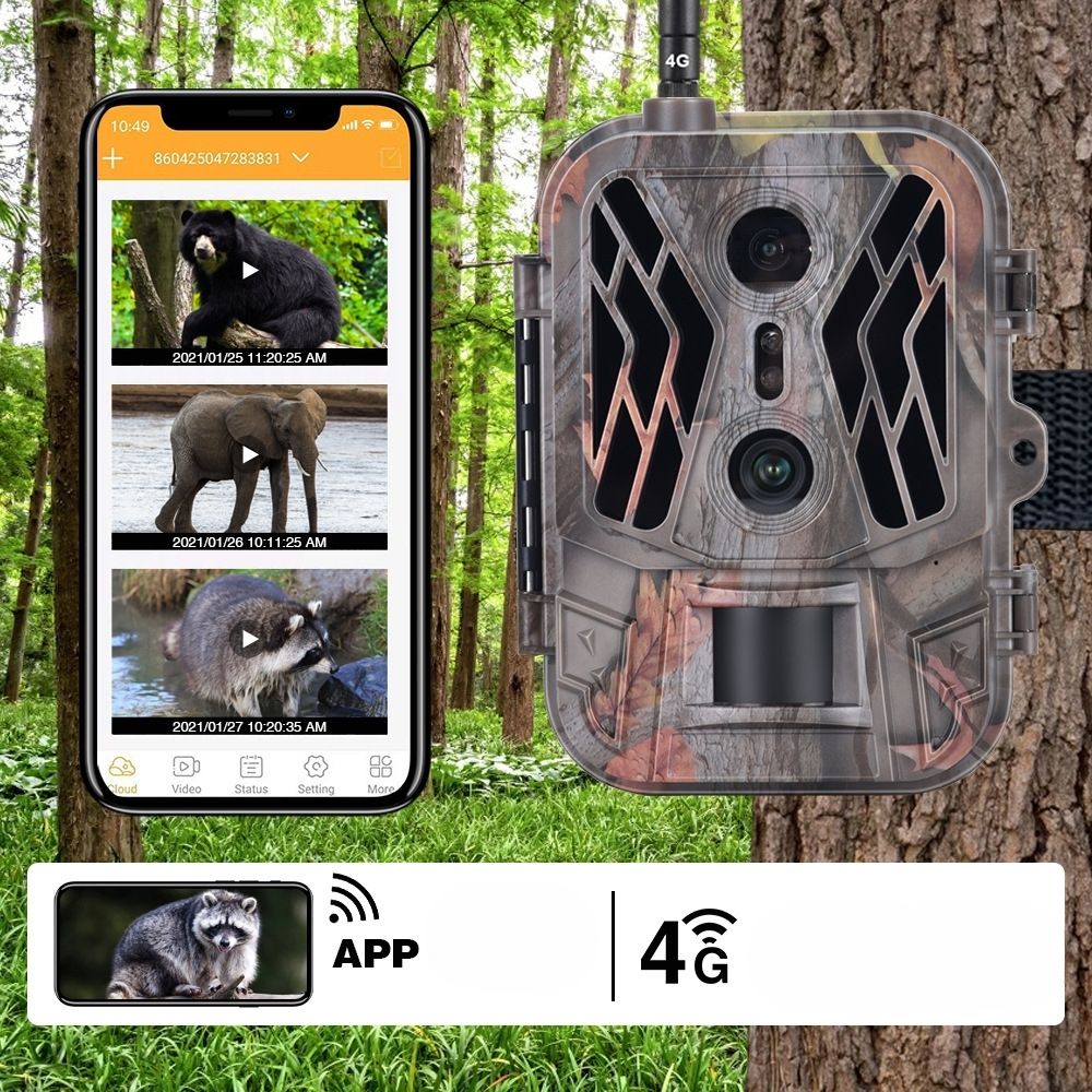 NaturaScope Pathfinder – Caméra de chasse 4G & piège photo 36MP 4K avec vision nocturne et contrôle via appli