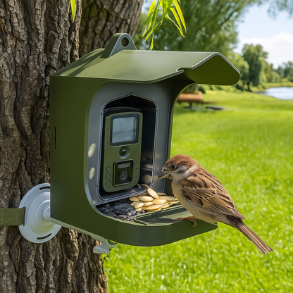 NaturaScope WildNest – Mangeoire avec caméra autonome et détection instantanée des oiseaux