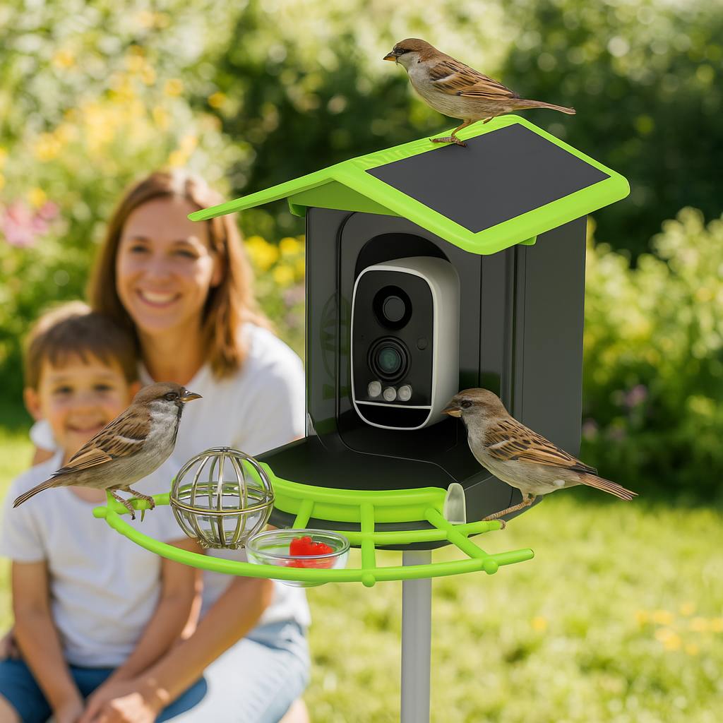 NaturaScope VisionAir – Mangeoire connectée HD avec caméra et reconnaissance intelligente des oiseaux