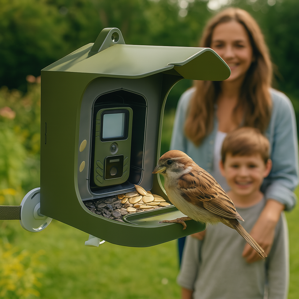 NaturaScope WildNest – Mangeoire avec caméra autonome et détection instantanée des oiseaux