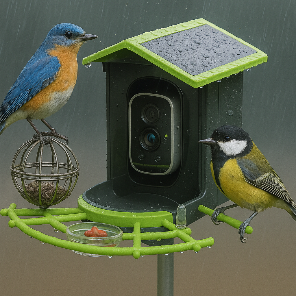 NaturaScope VisionAir – Mangeoire connectée HD avec caméra et reconnaissance intelligente des oiseaux