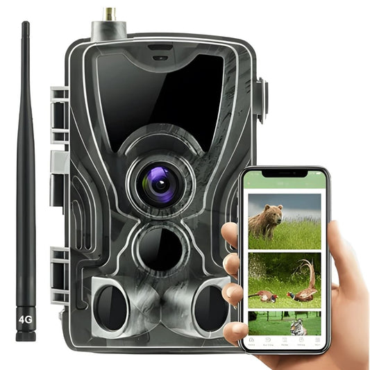 NaturaScope GuardianCam 4G – Caméra de chasse 4G & piège photo HD 30MP avec vision en direct, détection thermique et étanchéité IP66