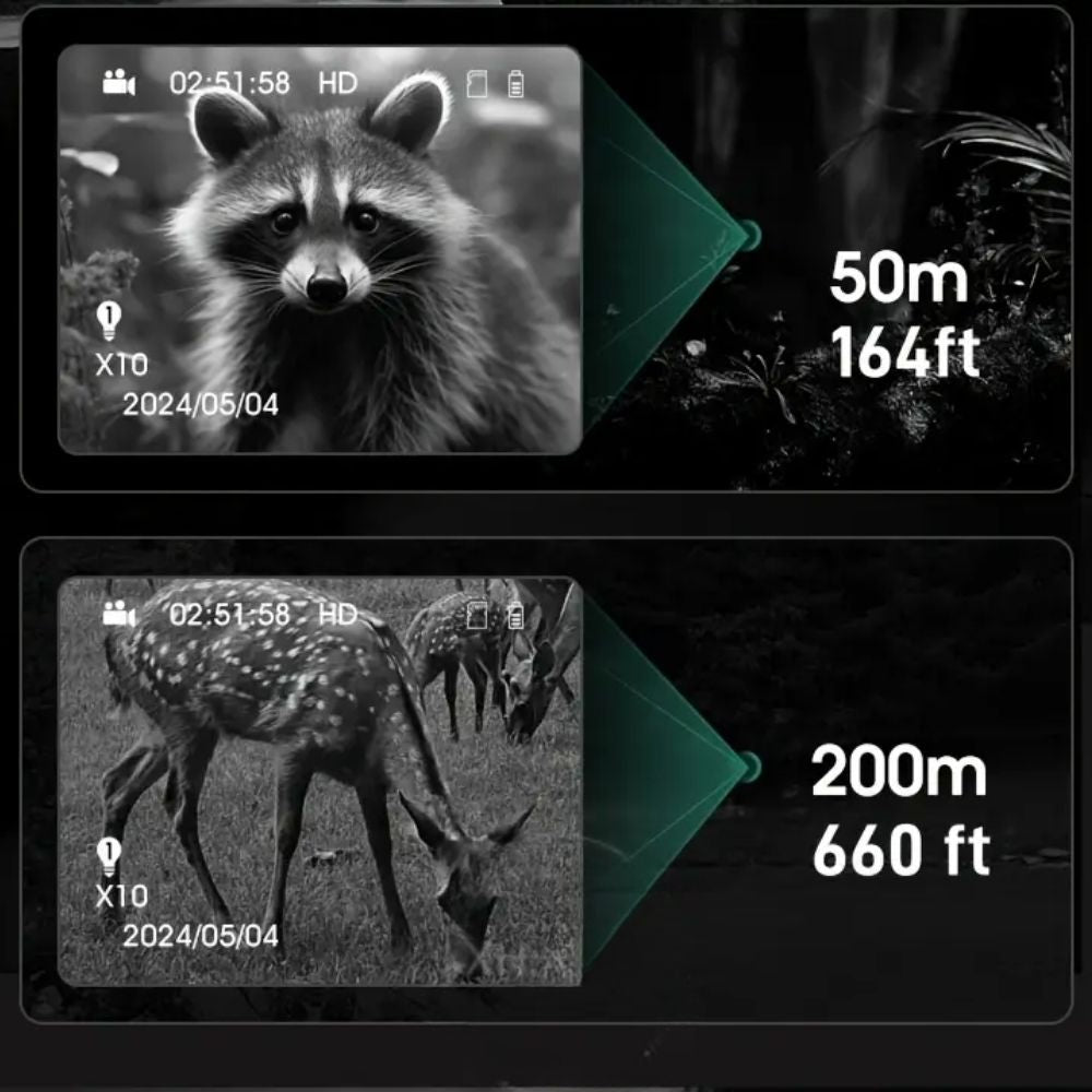 NoctuX 300 – Jumelles, lunettes et caméra vision nocturne HD pour percer l’obscurité à 300 mètres