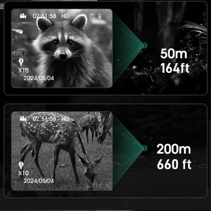 NoctuX 300 – Jumelles, lunettes et caméra vision nocturne HD pour percer l’obscurité à 300 mètres