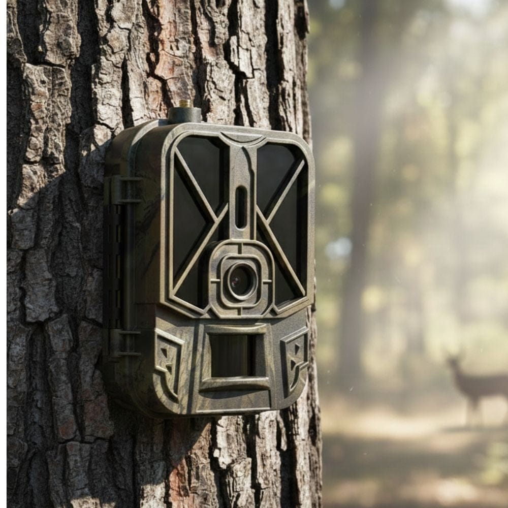 NaturaScope Tracker 4K – Caméra de chasse & piège photo WiFi rechargeable avec vision nocturne infrarouge et détection PIR 120°