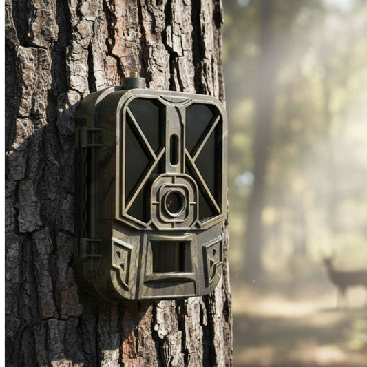 NaturaScope Tracker 4K – Caméra de chasse & piège photo WiFi rechargeable avec vision nocturne infrarouge et détection PIR 120°