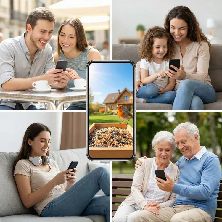 NaturaScope BirdNest – Mangeoire connectée avec caméra IA, vision nocturne et détection d’oiseaux en temps réel