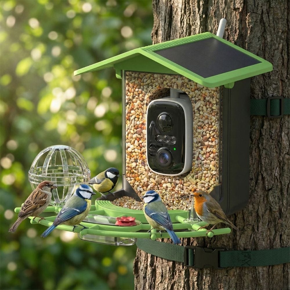 NaturaScope VisionAir – Mangeoire connectée HD avec caméra et reconnaissance intelligente des oiseaux