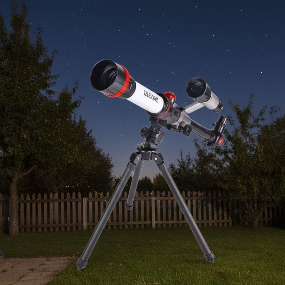 MiniScope Explorer – Télescope compact pour enfants avec trépied stable et observation lunaire facile